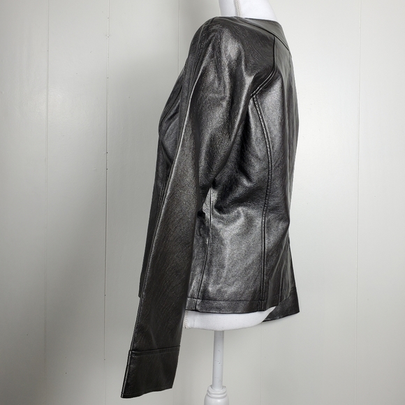 Cold water Creek faux leather coat size 6 - Picture 7 of 9